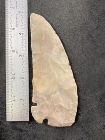Cornertang 5 & 1/4" Arrowhead Indian Artifact from Texas, ex - Jim Marberry Collection
