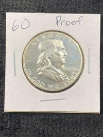 1960 Proof Franklin Half Dollar Coin