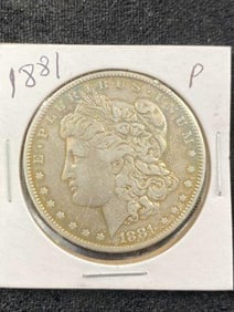 1881 P Morgan Silver Dollar Coin