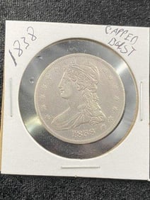 1838 Capped Bust Half Dollar Coin
