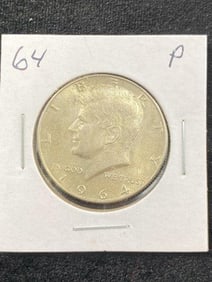 1964 Silver Kennedy Half Dollar Coin