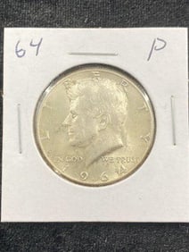 1964 Silver Kennedy Half Dollar Coin