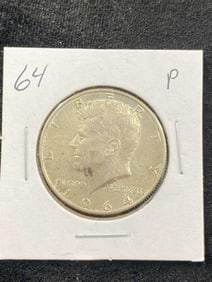 1964 Silver Kennedy Half Dollar Coin