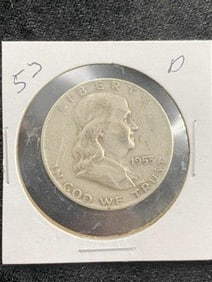 1952 D Franklin Silver Half Dollar Coin