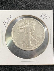 1920 Walking Liberty Silver Half Dollar Coin