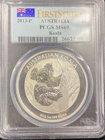 2013 P Australia Koala Silver Dollar Coin