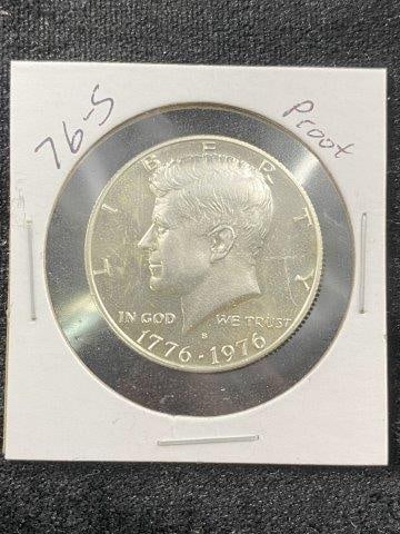 1976 S Kennedy Half Dollar Coin: KEY WORDS: INDIAN ARTIFACT ARTIFACTS ARROWHEAD ARROWHEADS NATIVE AMERICAN MISSISSIPPIAN QUAPAW CADDO POTTERY COINS MORGAN DOLLAR PEACE DOLLAR SILVER COINS Arkansas. Now taking in consignments for pre-