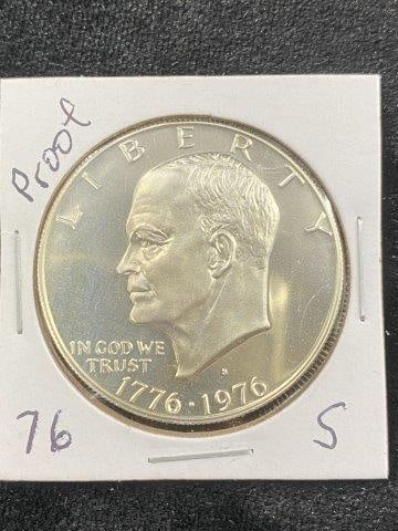 1976 S Proof Ike Dollar Coin (1 of 2)