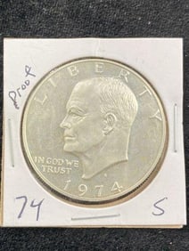 1974 S Proof Ike Dollar Coin