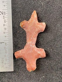 Flint Lizzard Effigy Indian Arrowhead Artifact