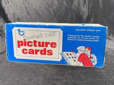 1987 Topps 500 Count Vending Pack Baseball Cards