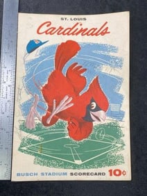 1958 St. Louis Cardinals Score Card