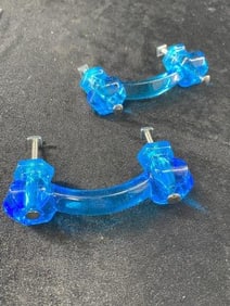 2 Depression Glass Style Drawer Pulls