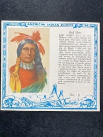 Red Man Chewing Tobacco famous Indian Chiefs #18