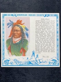 Red Man Chewing Tobacco famous Indian Chiefs #21
