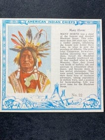 Red Man Chewing Tobacco famous Indian Chiefs #22