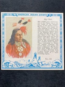 Red Man Chewing Tobacco famous Indian Chiefs #23