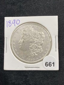 1890 Morgan Silver Dollar Coin