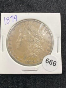 1879 Morgan Silver Dollar Coin