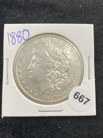 1880 Morgan Silver Dollar Coin