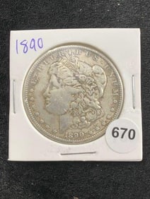 1890 Morgan Silver Dollar Coin