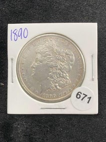 1890 Morgan Silver Dollar Coin