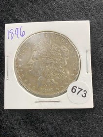 1896 Morgan Silver Dollar Coin