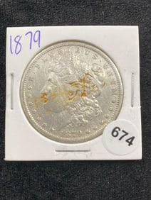 1879 Morgan Silver Dollar Coin