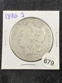 1890 S Morgan Silver Dollar Coin