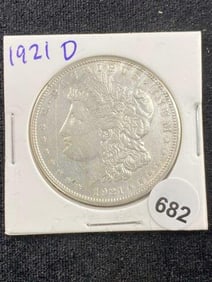 1921 D Morgan Silver Dollar Coin