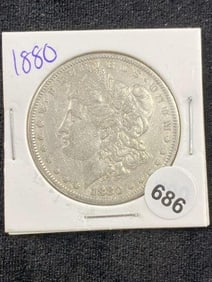 1880 Morgan Silver Dollar Coin