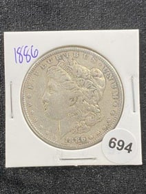 1886 Morgan Silver Dollar Coin