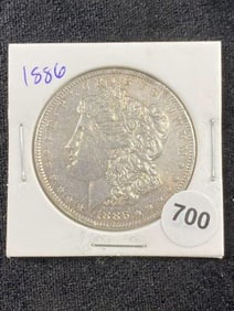 1886 Morgan Silver Dollar Coin
