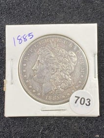 1885 Morgan Silver Dollar Coin