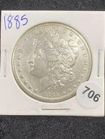 1885 Morgan Silver Dollar Coin