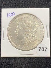 1900 Morgan Silver Dollar Coin