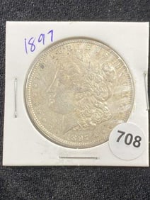 1897 Morgan Silver Dollar Coin