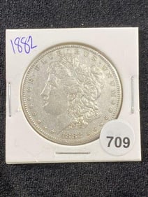 1882 Morgan Silver Dollar Coin