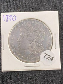 1890 Morgan Silver Dollar Coin