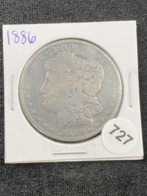 1886 Morgan Silver Dollar Coin