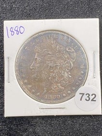 1880 Morgan Silver Dollar Coin