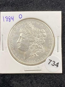 1884 O Morgan Silver Dollar Coin