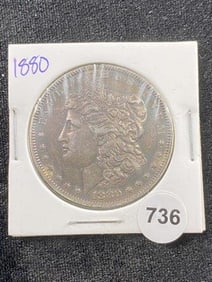 1880 Morgan Silver Dollar Coin