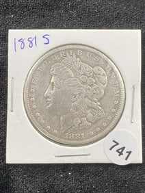 1881 S Morgan Silver Dollar Coin