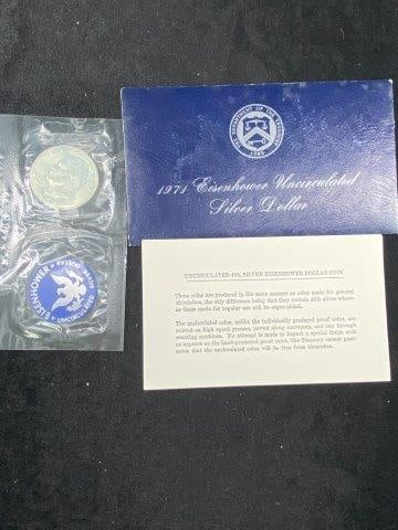 1971 Silver Uncirculated Eisenhower Dollar (1 of 1)
