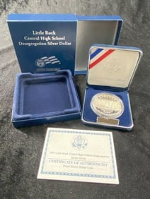 Little Rock Central High School Desegregation Silver Dollar Coin