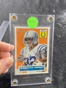 2001 Topps Heritage Autogrash Edgerrin James Baseball Card