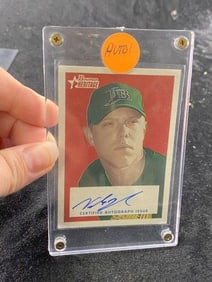 2006 Bowman Heritage Autograph Wade Townsend Baseball Card