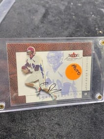 2001 Fleer Autograph Sage Rosenfels Baseball Card