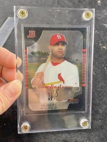 2005 Bowman Chrome Albert Pujols Baseball Card